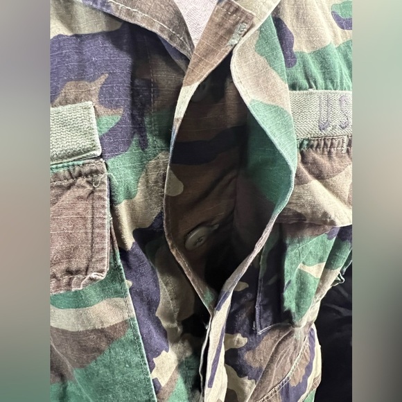 American Apparel U.S “Army Ranger” Hot Weather Woodland Camouflage Jacket Large - Picture 9 of 12
